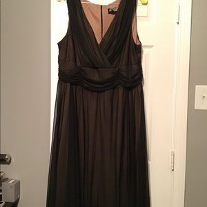 Black/Cream Shear dress
